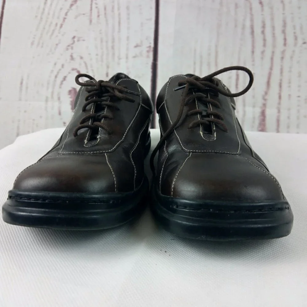 Cole Haan Air Men's Brown Leather Round Toe Stitched Oxford Shoes Size 1…
